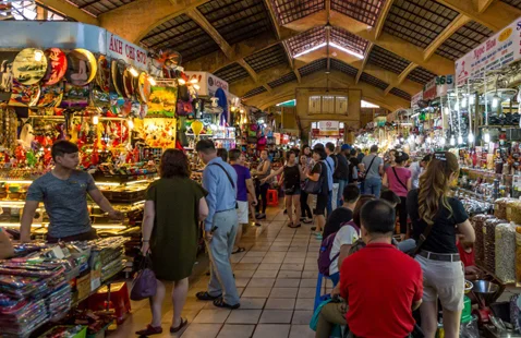 OVERSEAS TOURS Pasar Bến Thành, Bến Thành වෙළඳ පොළ 1_8_bn_thnh_market